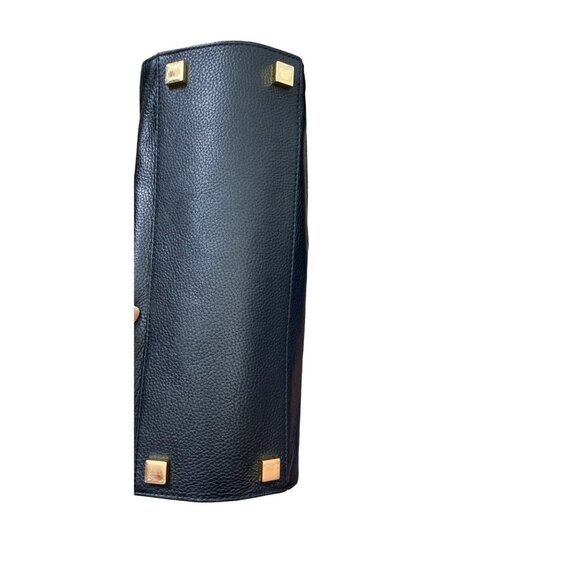 MICHAEL KORS WOMEN'S BLACK DEER LEATHER BLAKE SATCHEL BAG - Picture 7 of 14